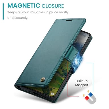 CASEME Lommebok-deksel Xiaomi 14 - Grønn