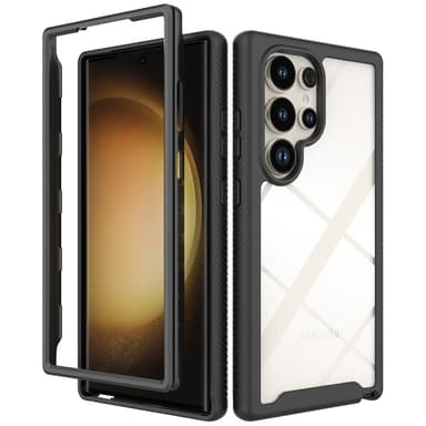 Til Samsung Galaxy S24 Ultra PC+TPU-deksel med støtsikker telefonveske