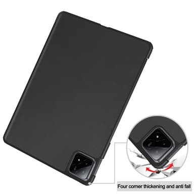 Slim Fit Deksel Til Xiaomi Pad 6s Pro 12.4"" - Svart