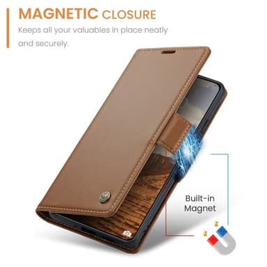 CASEME Lommebok-deksel Xiaomi 14 - Brun