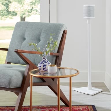 SANUS Gulvstativ for Sonos One SL Play:1 Play:3 Par Hvit