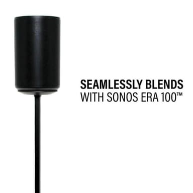 SANUS Gulvstativ Justerbart for Sonos ERA 100 Singel Svart