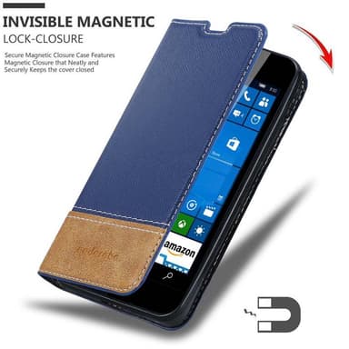 Nokia Lumia 550 Deksel Case Cover (blå)