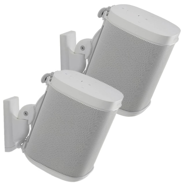 SANUS Wall Mount for Sonos One SL Play:1 Play:3 Pair White