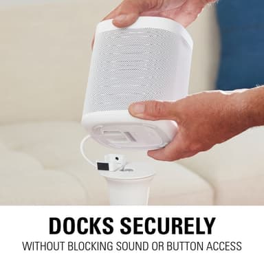 SANUS Gulvstativ for Sonos One SL Play:1 Play:3 Par Hvit