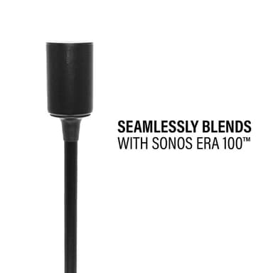 SANUS Gulvstativ for Sonos Era 100 Single Svart