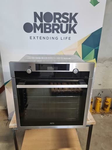 AEG integrert stekeovn m/damp BCS456220M - brukt