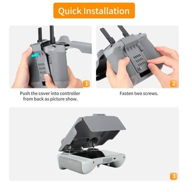 SUNNYLIFE hardt beskyttelsesdeksel for DJI RC 2 håndkontroll - Grå