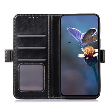 ABEEL Til Samsung Galaxy A55 Skinn Magnetisk Veske Crazy Horse Texture