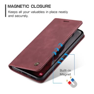 CASEME Lommebok-deksel Samsung Galaxy A35 5G - Rød
