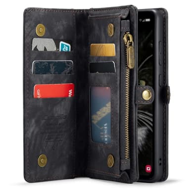 Til Samsung Galaxy A35 5G Caseme Retro Lommebok-deksel - Svart