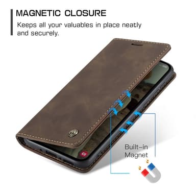 CASEME Lommebok-deksel Samsung Galaxy A35 5G - Kaffe