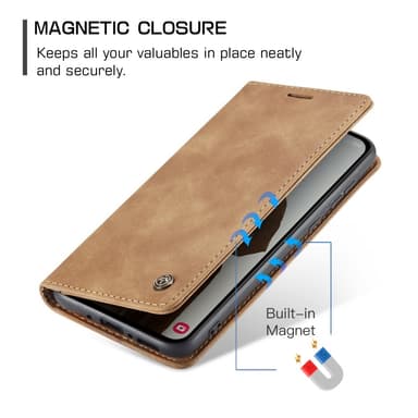 CASEME Lommebok-deksel Samsung Galaxy A35 5G - Brun
