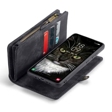 Til Samsung Galaxy A35 5G Caseme Retro Lommebok-deksel - Svart