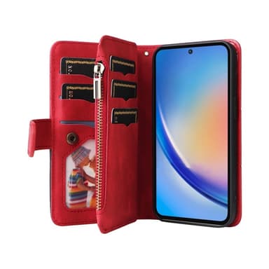 KS Lommebok-deksel til Samsung Galaxy A35 - Rød