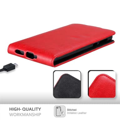 Motorola MOTO G6 deksel flip cover (rød)