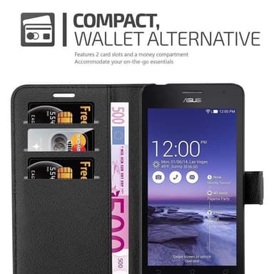 Asus ZenFone 5 2014 lommebokdeksel etui (svart)