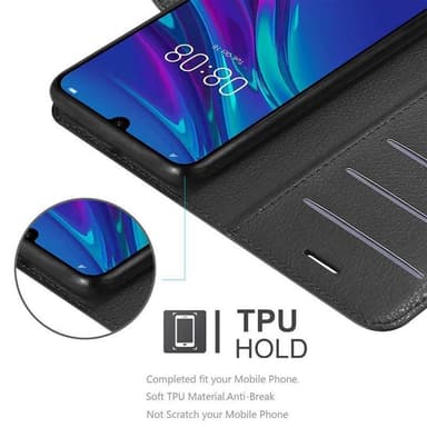 Huawei Y6 2019 lommebokdeksel etui (svart)