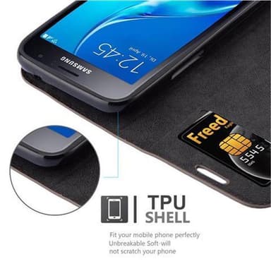 Samsung Galaxy TREND LITE lommebokdeksel case (brun)