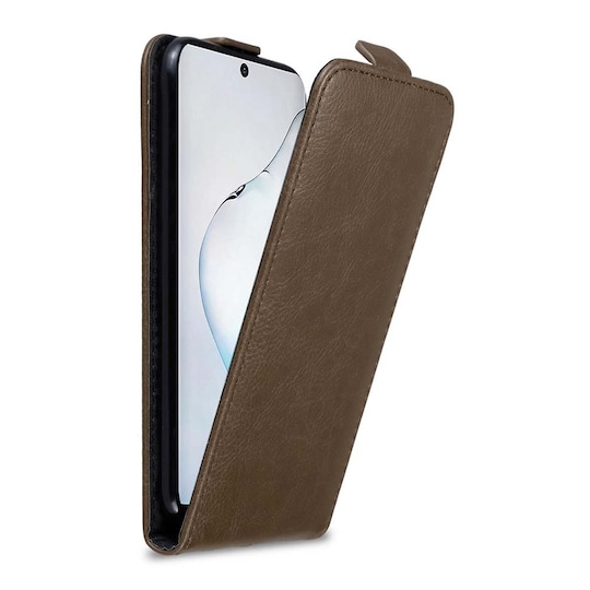 Samsung Galaxy NOTE 10 deksel flip cover (brun)