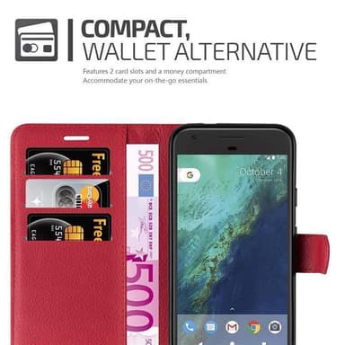 Google PIXEL XL lommebokdeksel etui (rød)
