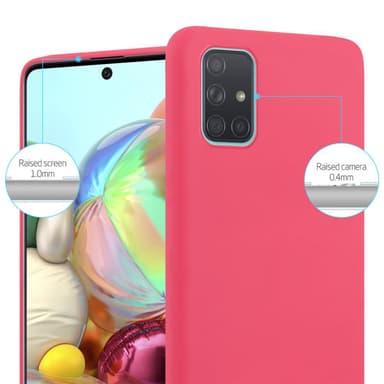 Samsung Galaxy A71 5G silikondeksel cover (rød)