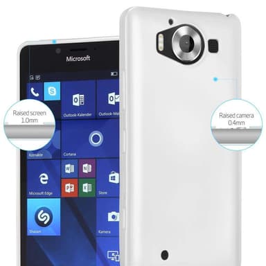 Deksel Nokia Lumia 950 Case Cover (sølv)