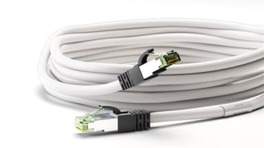 RJ45 (CAT 6A, 500 MHz) patchkabel med CAT 8.1 S / FTP råkabel, 15292