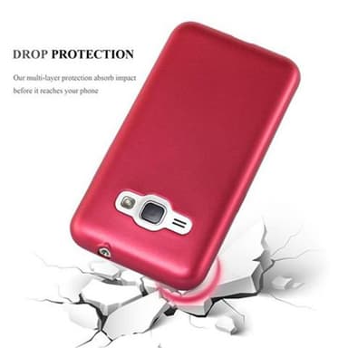 Samsung Galaxy J1 2016 Deksel Case Cover (rød)