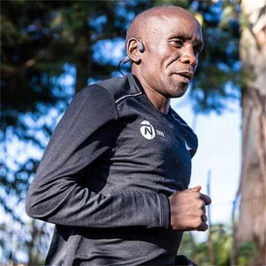 Trådløse sportshodetelefoner Bluetooth 5.1 Sort