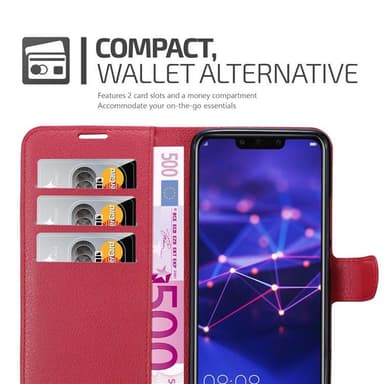 Huawei MATE 20 LITE lommebokdeksel etui (rød)
