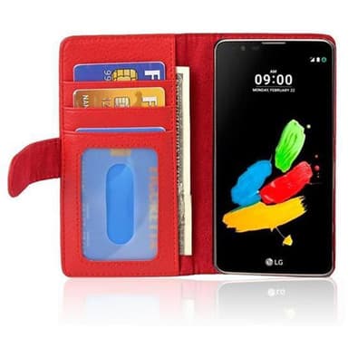 LG K8 2016 lommebokdeksel case (rød)