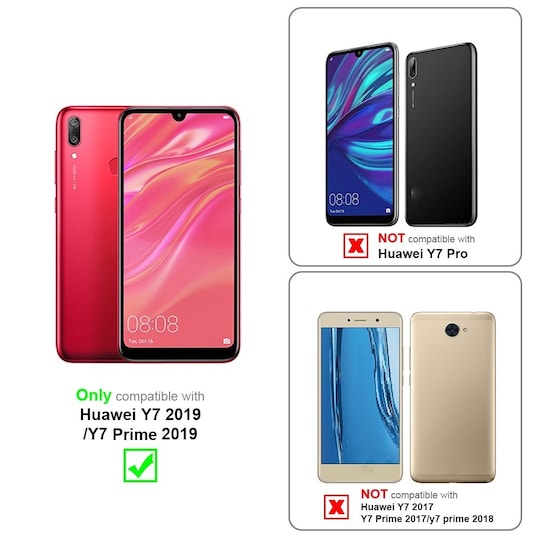 Huawei Y7 2019 / Y7 PRIME 2019 lommebokdeksel etui