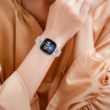 Fitbit Versa3/4 klokkerem Sølv