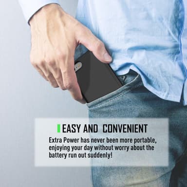 iPhone 6P Plus / 6S Plus / 7 Plus / 8 Plus batterideksel 5500 mAh Svart