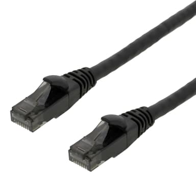 High Flexible U/UTP Cat.6 patch cable, 24AWG, TPE, 1m, black