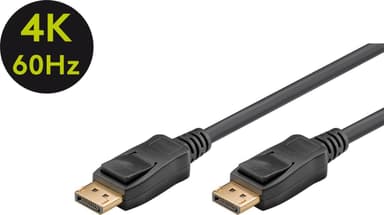 Goobay DisplayPort-kontaktkabel 1.2 VESA, gullbelagt