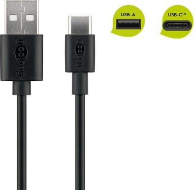 Goobay Lade- og synkroniseringskabel USB-C ""(USB-A> USB-C"")