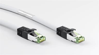 RJ45 (CAT 6A, 500 MHz) patchkabel med CAT 8.1 S / FTP råkabel, 15292