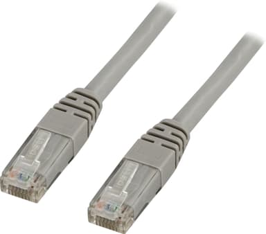 deltaco U/UTP Cat5e patch cable 0,5m, 100MHz, Delta-certified, grey