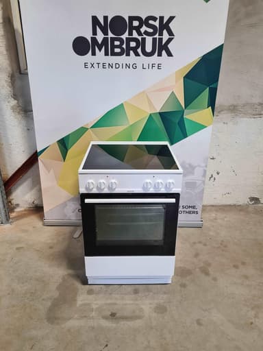 Gorenje keramisk komfyr ECS7613W Hvit - brukt