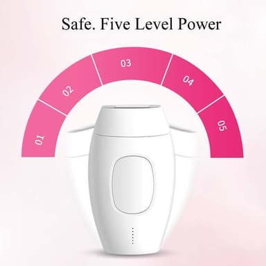 IPL-epilator for permanent hårfjerning Hvit