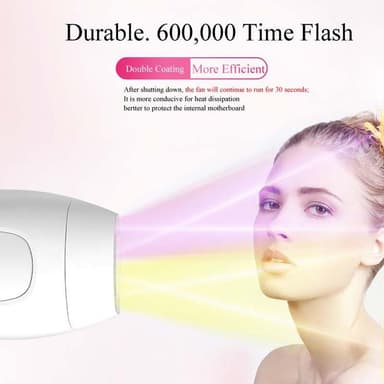 IPL-epilator for permanent hårfjerning Hvit