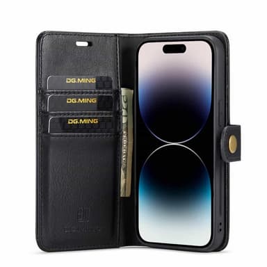 Lommeboketui DG-Ming 2i1 Apple iPhone 15 Pro Max - Svart