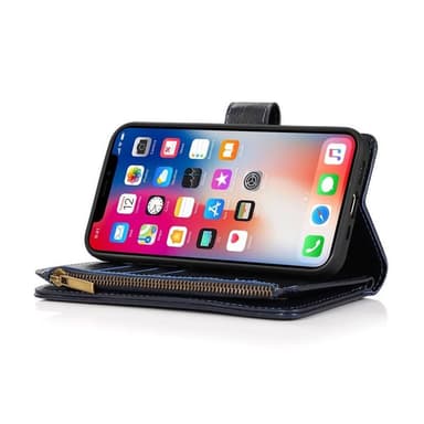 DoubleFlip Zipper 9-kort Apple iPhone 15 - Svart
