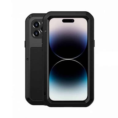 LOVE MEI Powerful deklsel Apple iPhone 15 Pro Max - Svart