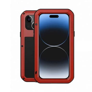 LOVE MEI Powerful deklsel Apple iPhone 15 Plus - Rød