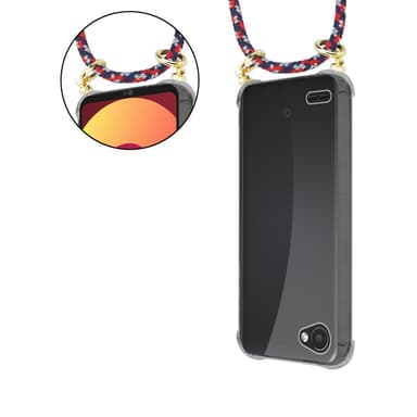 LG Q6 / G6 MINI Deksel med Halskjede (blå)
