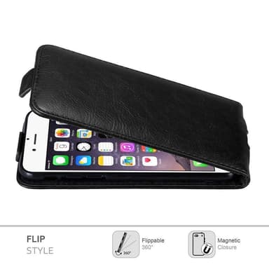 iPhone 6 / 6S deksel flip cover (svart)
