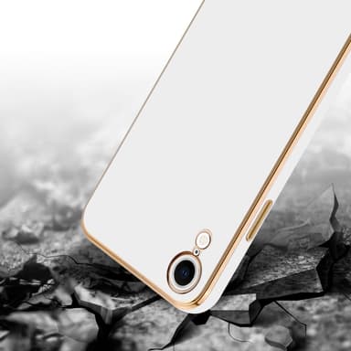 iPhone XR silikondeksel case (hvit)